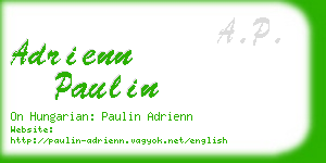 adrienn paulin business card